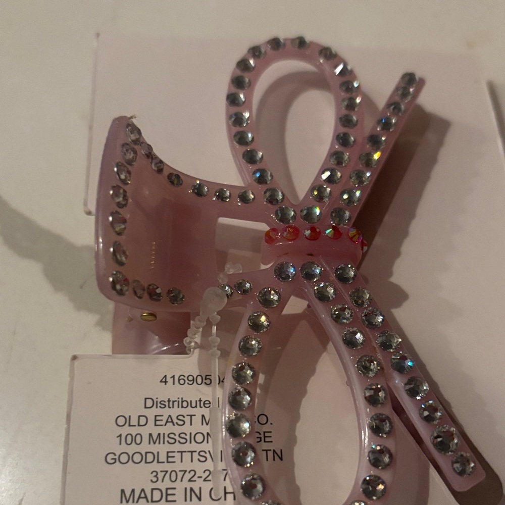 Pink Rhinestone Hair Clip ❤️ - Picture 2 of 4